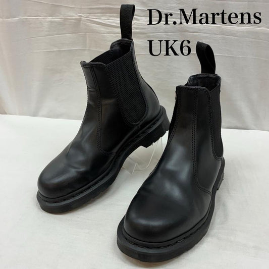 ドクターマーチン Dr.Martens ブーツ ショートブーツ 2976 MONO チェルシー ブーツ サイドゴア オールブラック UK：6 黒 / ブラック / black レディース USED 古着 中古 50155518