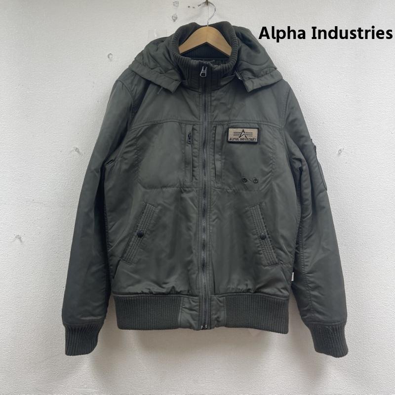 アルファ インダストリー Alpha Industries ジャケット、上着 ジャンパー、ブルゾン フーデッド リブフライト ジャケット ta1260-8176 XL カーキ / カーキ / khaki メンズ USED 古着 中古 50155541