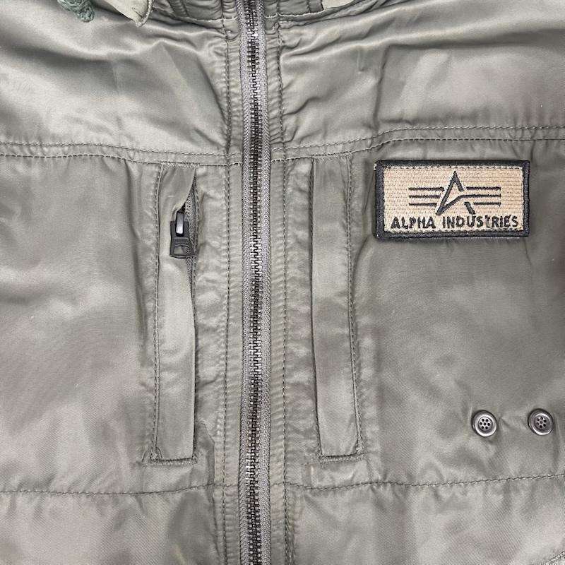 アルファ インダストリー Alpha Industries ジャケット、上着 ジャンパー、ブルゾン フーデッド リブフライト ジャケット ta1260-8176 XL カーキ / カーキ / khaki メンズ USED 古着 中古 50155541