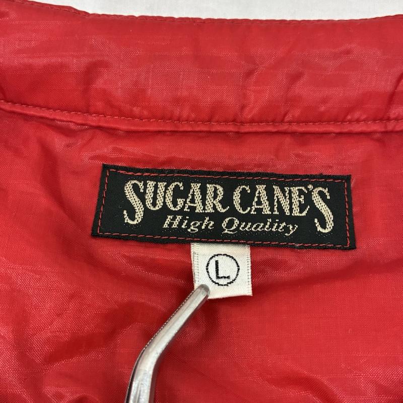 シュガーケーン SUGAR CANE ジャケット、上着 ダウンベスト ナイロン リップストップ インナー ダウン ベスト ノーカラー スナップ SC13071 L 赤 / レッド / red メンズ USED 古着 中古 50155548