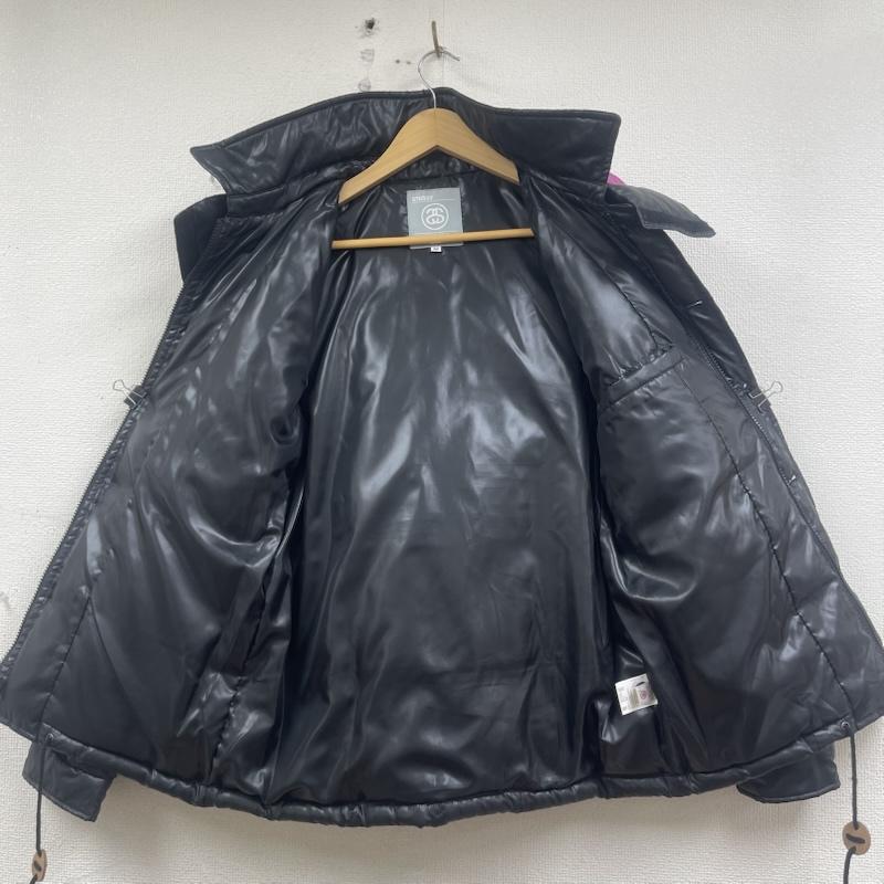 ステューシー STUSSY ジャケット、上着 ダウンジャケット 00s フード シャイニー ジップ アップ ダウン ジャケット M 黒 / ブラック / black メンズ USED 古着 中古 50155549