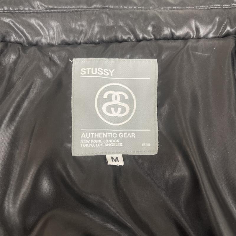 ステューシー STUSSY ジャケット、上着 ダウンジャケット 00s フード シャイニー ジップ アップ ダウン ジャケット M 黒 / ブラック / black メンズ USED 古着 中古 50155549