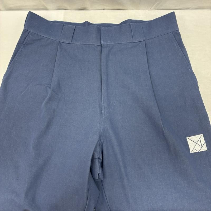 古着 USED パンツ チノパン TANGRAM タングラム BASIC LOGO CHINO PANTS ワンタック ワイド ストレッチ チノ パンツ TGS-MP03 L ロゴ、文字 X 刺繍 水色 / ライトブルー / メンズ USED 古着 中古 50155560