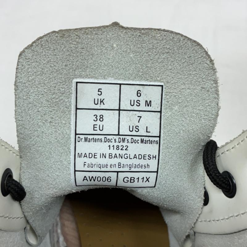 ドクターマーチン Dr.Martens ブーツ ショートブーツ 11822 レザー レースアップ ブーツ 8EYE 8ホール UK：5 白 / ホワイト / white レディース USED 古着 中古 50155567
