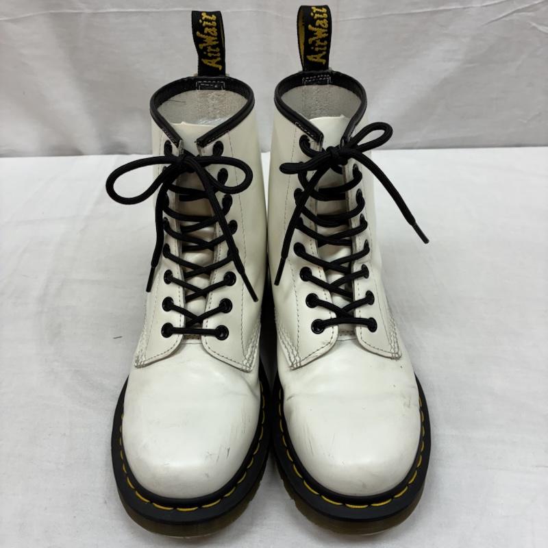 ドクターマーチン Dr.Martens ブーツ ショートブーツ 11822 レザー レースアップ ブーツ 8EYE 8ホール UK：5 白 / ホワイト / white レディース USED 古着 中古 50155567