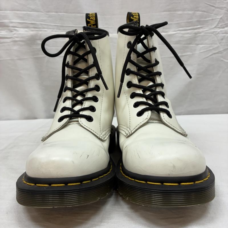 ドクターマーチン Dr.Martens ブーツ ショートブーツ 11822 レザー レースアップ ブーツ 8EYE 8ホール UK：5 白 / ホワイト / white レディース USED 古着 中古 50155567