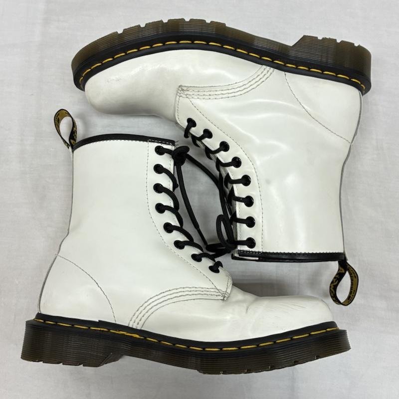 ドクターマーチン Dr.Martens ブーツ ショートブーツ 11822 レザー レースアップ ブーツ 8EYE 8ホール UK：5 白 / ホワイト / white レディース USED 古着 中古 50155567