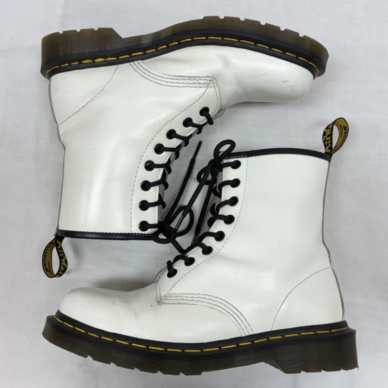 ドクターマーチン Dr.Martens ブーツ ショートブーツ 11822 レザー レースアップ ブーツ 8EYE 8ホール UK：5 白 / ホワイト / white レディース USED 古着 中古 50155567