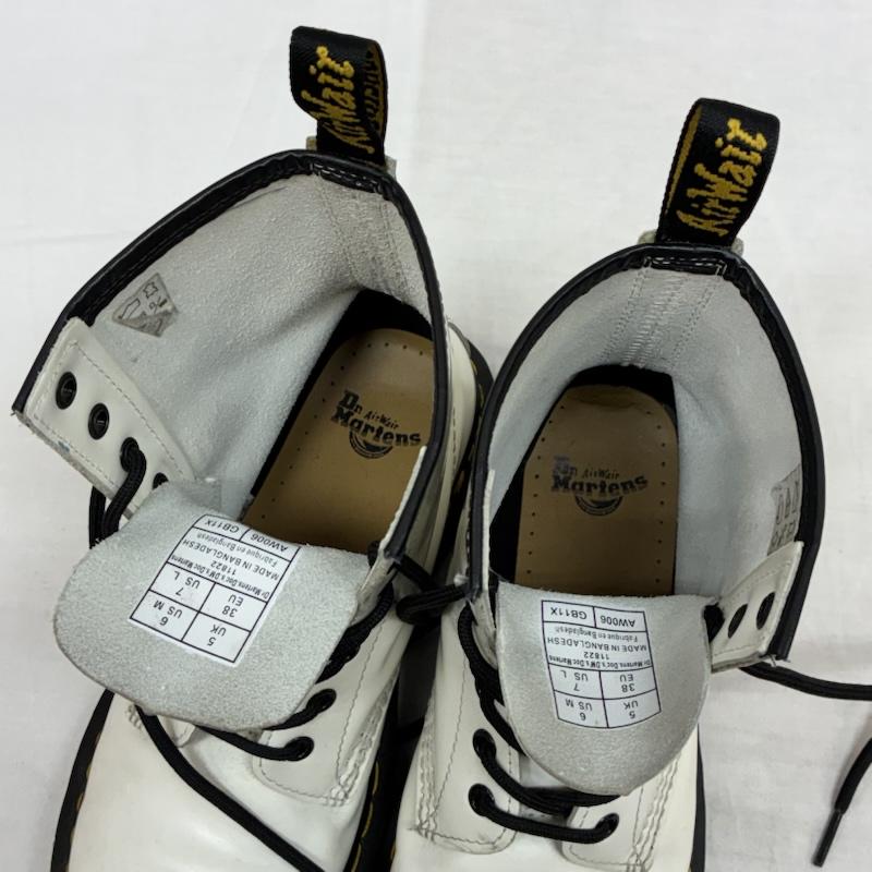 ドクターマーチン Dr.Martens ブーツ ショートブーツ 11822 レザー レースアップ ブーツ 8EYE 8ホール UK：5 白 / ホワイト / white レディース USED 古着 中古 50155567