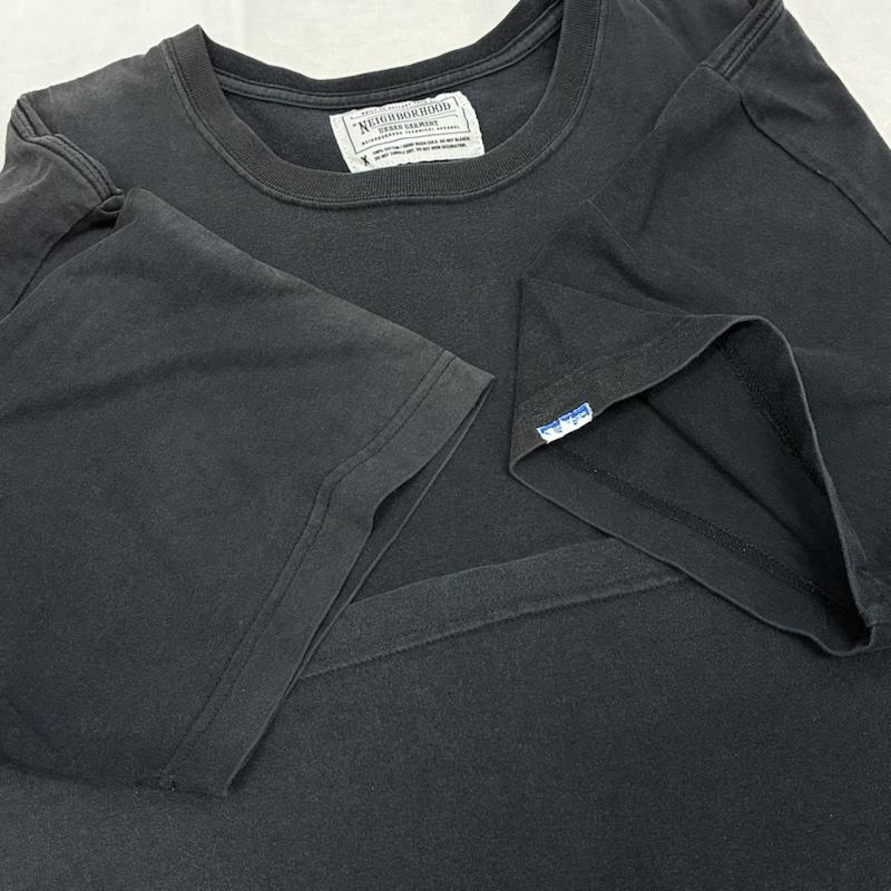 ネイバーフッド NEIGHBORHOOD Tシャツ 半袖 TROOPS OF TOMORROW スカル プリント 半袖 Tシャツ フェード - ロゴ、文字 X プリント 黒 / ブラック / black メンズ USED 古着 中古 50155571