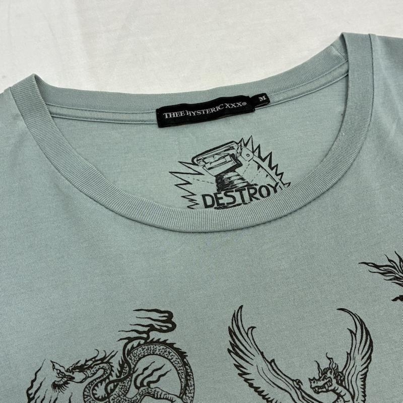 ヒステリックグラマー トリプルエックス THEE HYSTERIC XXX Tシャツ 半袖 DESTROY ALL MONSTERS デストロイ オール モンスターズ 0693CT08 プリント Tシャツ M ロゴ、文字 X プリント メンズ USED 古着 中古 50155577