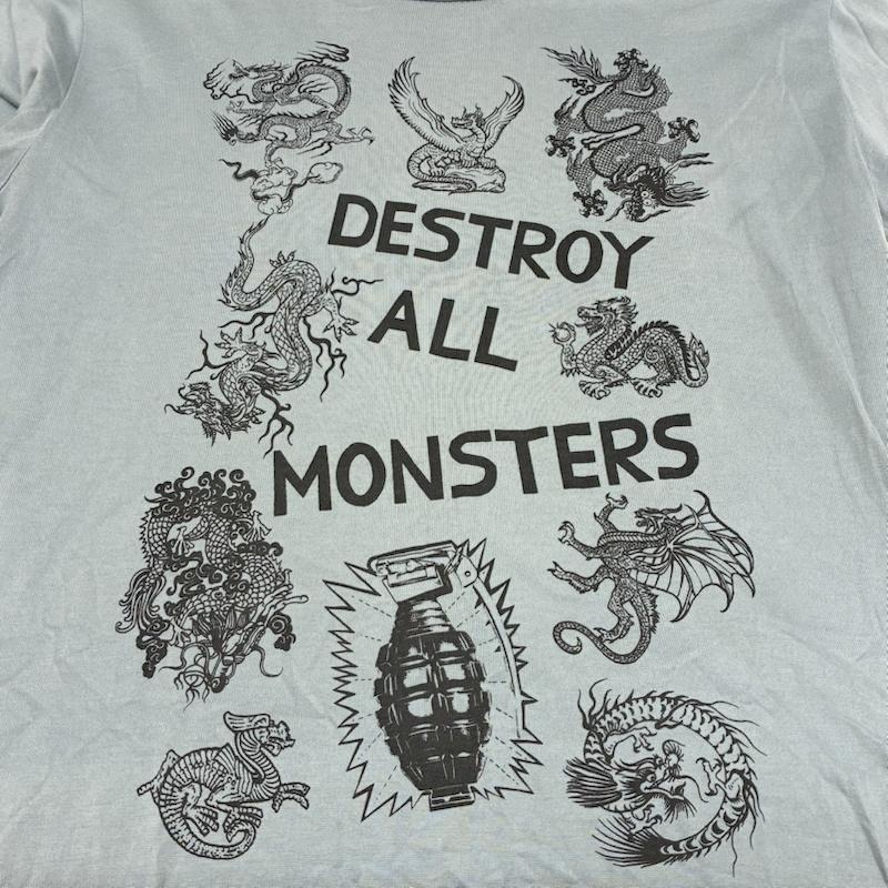 ヒステリックグラマー トリプルエックス THEE HYSTERIC XXX Tシャツ 半袖 DESTROY ALL MONSTERS デストロイ オール モンスターズ 0693CT08 プリント Tシャツ M ロゴ、文字 X プリント メンズ USED 古着 中古 50155577