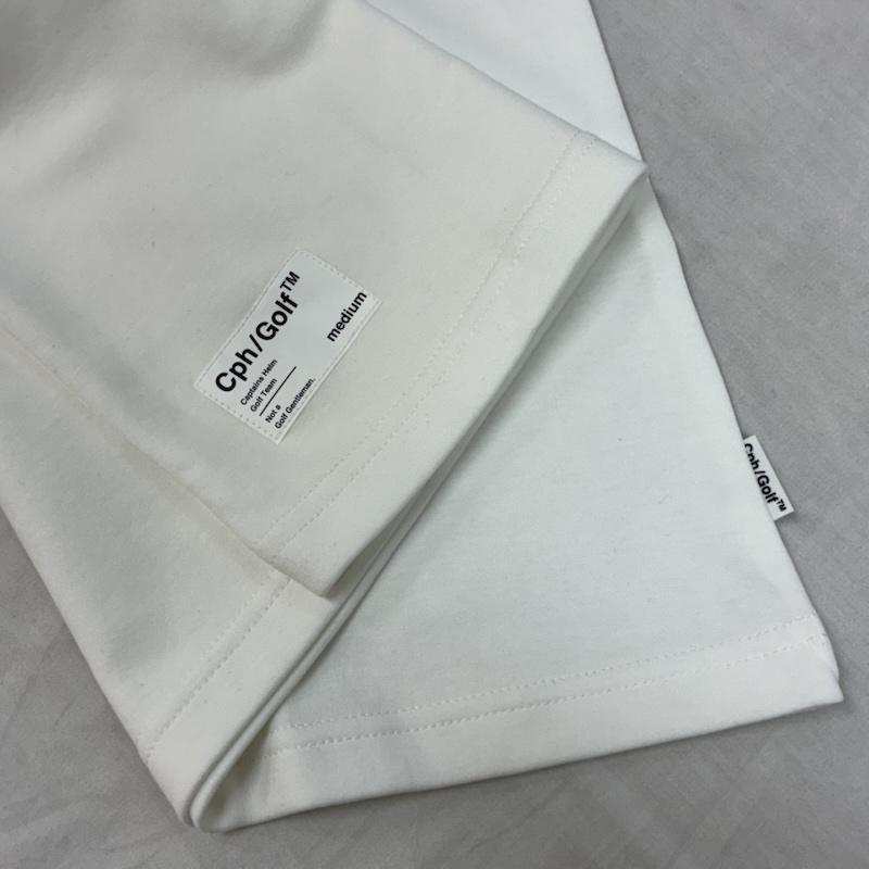 キャプテンズヘルム Captains Helm Tシャツ 半袖 25ss LOGO HALF MOCK NECK TEE ロゴ ハーフ モックネック Tシャツ CHG25-SS-T06 M ロゴ、文字 X 刺繍 白 / ホワイト / white メンズ USED 古着 中古 50155579