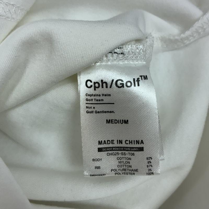 キャプテンズヘルム Captains Helm Tシャツ 半袖 25ss LOGO HALF MOCK NECK TEE ロゴ ハーフ モックネック Tシャツ CHG25-SS-T06 M ロゴ、文字 X 刺繍 白 / ホワイト / white メンズ USED 古着 中古 50155579