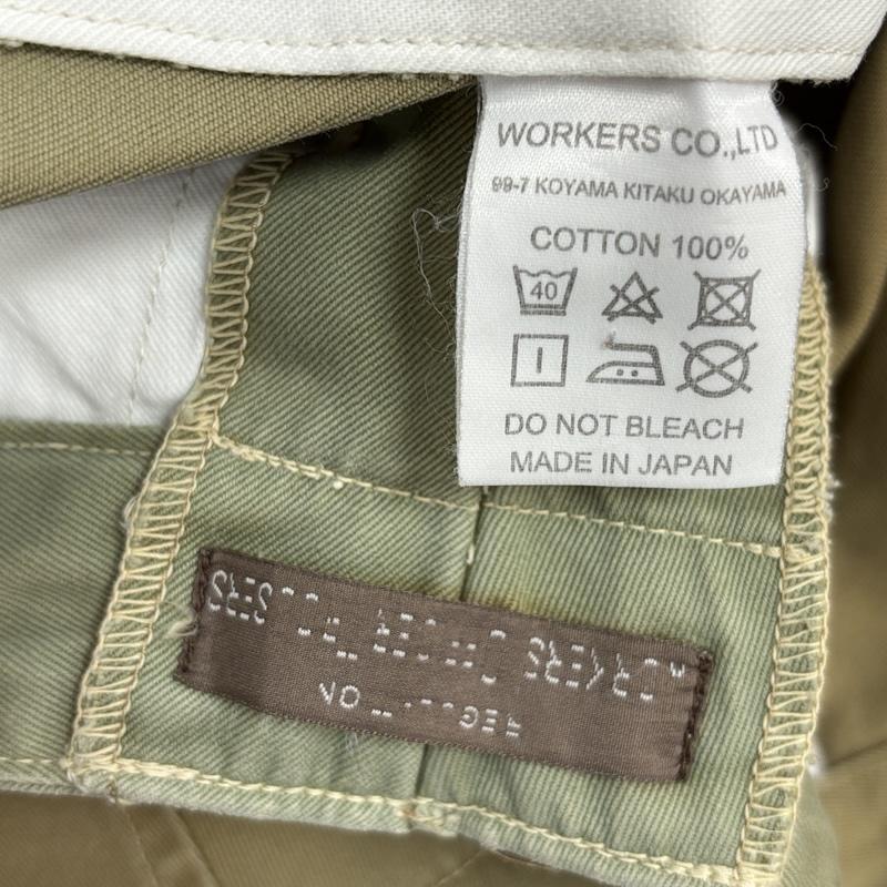 ワーカーズ WORKERS ボトムス ボトムス トラウザー チノ パンツ 日本製 - カーキ / カーキ / khaki メンズ USED 古着 中古 50155581
