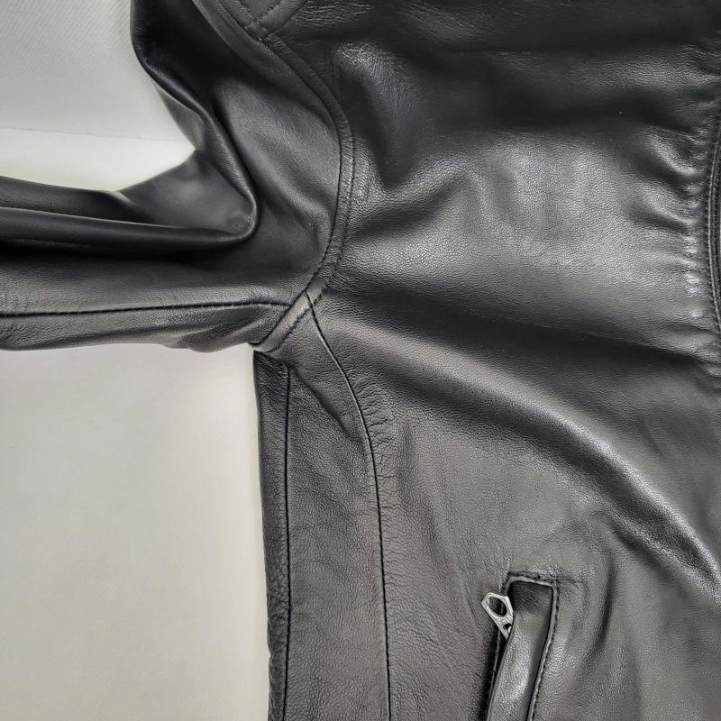 ハレ HARE ジャケット、上着 レザージャケット ラムレザー シングルライダース S 無地 黒 / ブラック / black メンズ USED 古着 中古 50155584