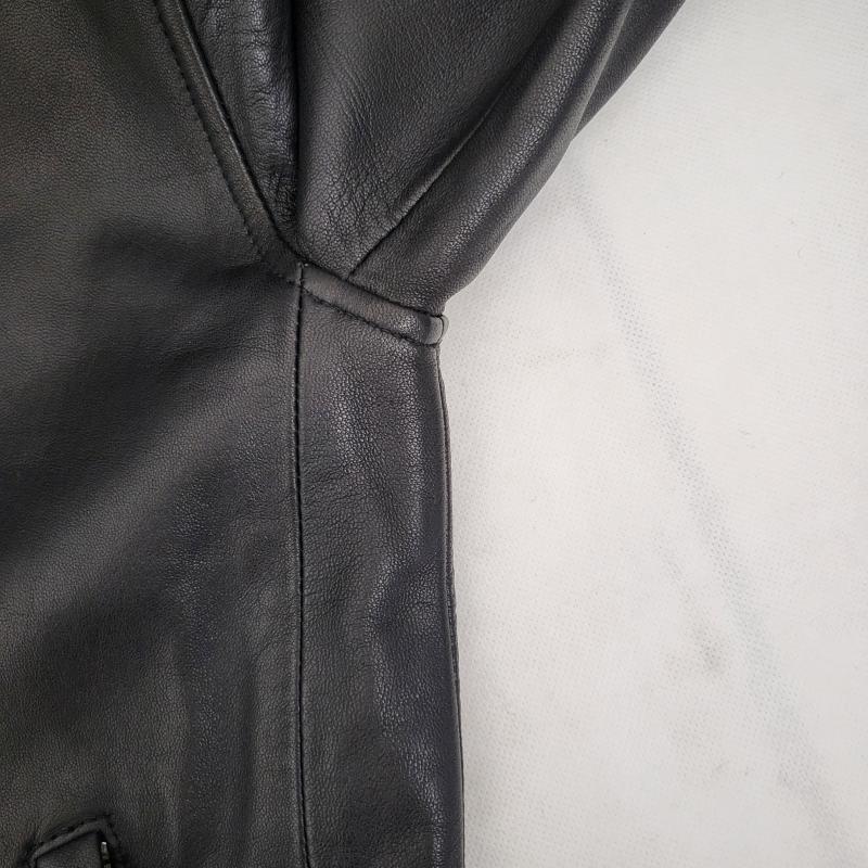 ハレ HARE ジャケット、上着 レザージャケット ラムレザー シングルライダース S 無地 黒 / ブラック / black メンズ USED 古着 中古 50155584