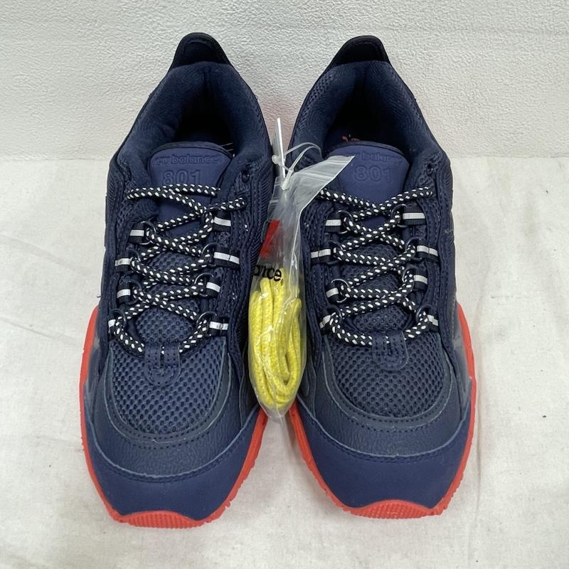 ニューバランス New Balance スニーカー スニーカー ML801HXB HERSCHEL SUPPLY ハーシェルサプライズ コラボ スニーカー 28.5cm ロゴ、文字 紺 / ネイビー / navy X 赤 / レッド / red メンズ USED 古着 中古 50155594