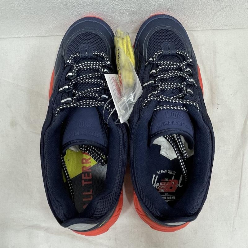 ニューバランス New Balance スニーカー スニーカー ML801HXB HERSCHEL SUPPLY ハーシェルサプライズ コラボ スニーカー 28.5cm ロゴ、文字 紺 / ネイビー / navy X 赤 / レッド / red メンズ USED 古着 中古 50155594