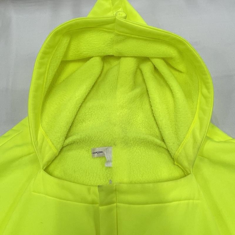 コムデギャルソン COMME des GARCONS パーカー 半袖 蛍光 イエロー フード 半袖 フルジップ パーカー S 無地 黄緑 / イエローグリーン / レディース USED 古着 中古 50155607