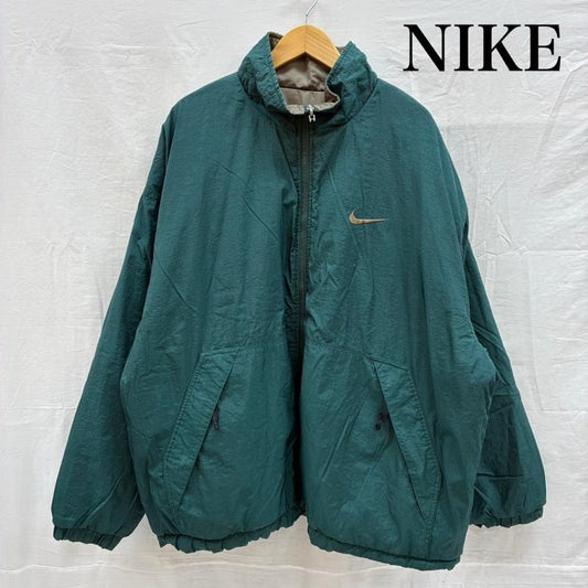 ナイキ NIKE ジャケット、上着 ジャンパー、ブルゾン 90s 銀タグ リバーシブル 中綿 ナイロン ジャケット オールド ヴィンテージ XL ロゴ、文字 X 刺繍 メンズ USED 古着 中古 50155630