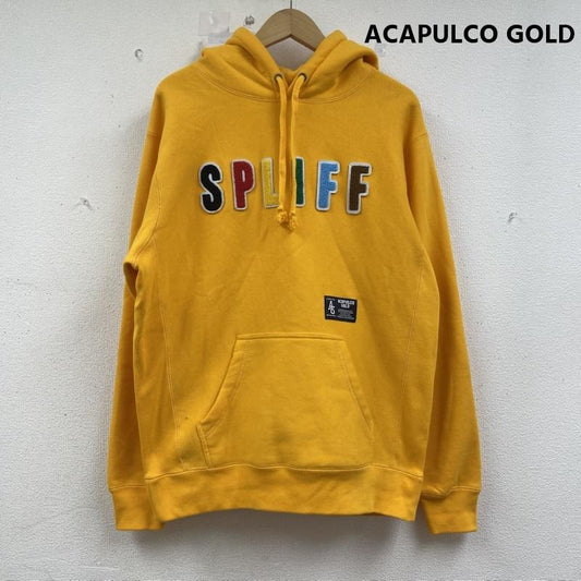 アカプルコゴールド ACAPULCO GOLD パーカー 長袖 PLIFF HOODED SWEATSHIRT AG FW24-13 パーカー M 黄 / イエロー / yellow メンズ USED 古着 中古 50155636