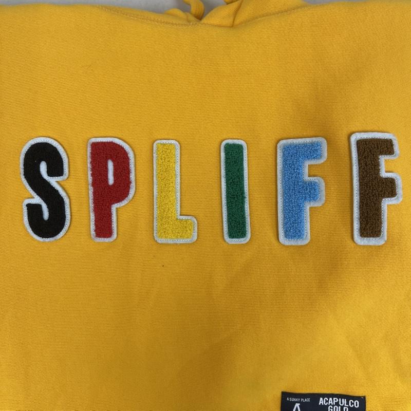 アカプルコゴールド ACAPULCO GOLD パーカー 長袖 PLIFF HOODED SWEATSHIRT AG FW24-13 パーカー M 黄 / イエロー / yellow メンズ USED 古着 中古 50155636