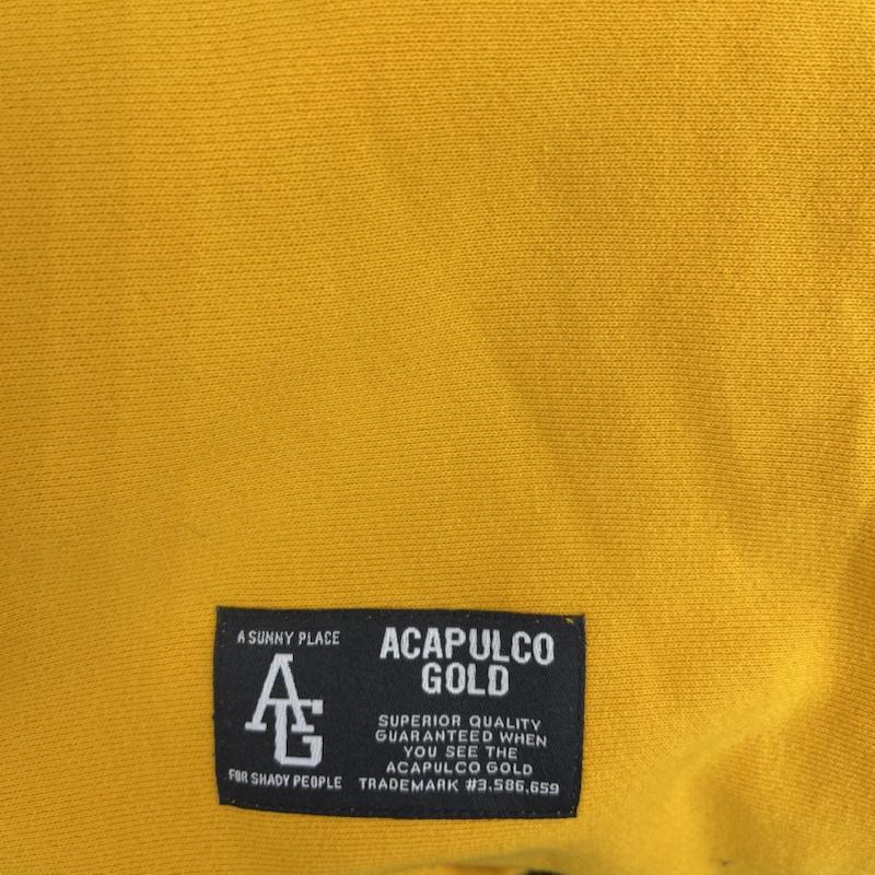 アカプルコゴールド ACAPULCO GOLD パーカー 長袖 PLIFF HOODED SWEATSHIRT AG FW24-13 パーカー M 黄 / イエロー / yellow メンズ USED 古着 中古 50155636