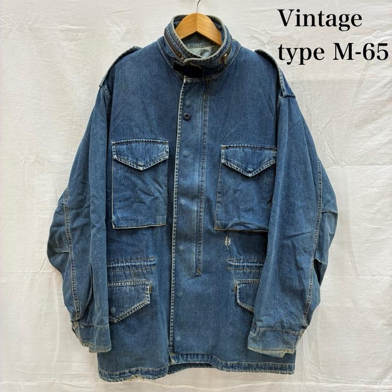 古着 USED ジャケット、上着 ジャンパー、ブルゾン M-65 タイプ フィールド デニム ジャケット ミリタリー オールド ヴィンテージ L インディゴ / インディゴ / Indigo メンズ USED 古着 中古 50155639