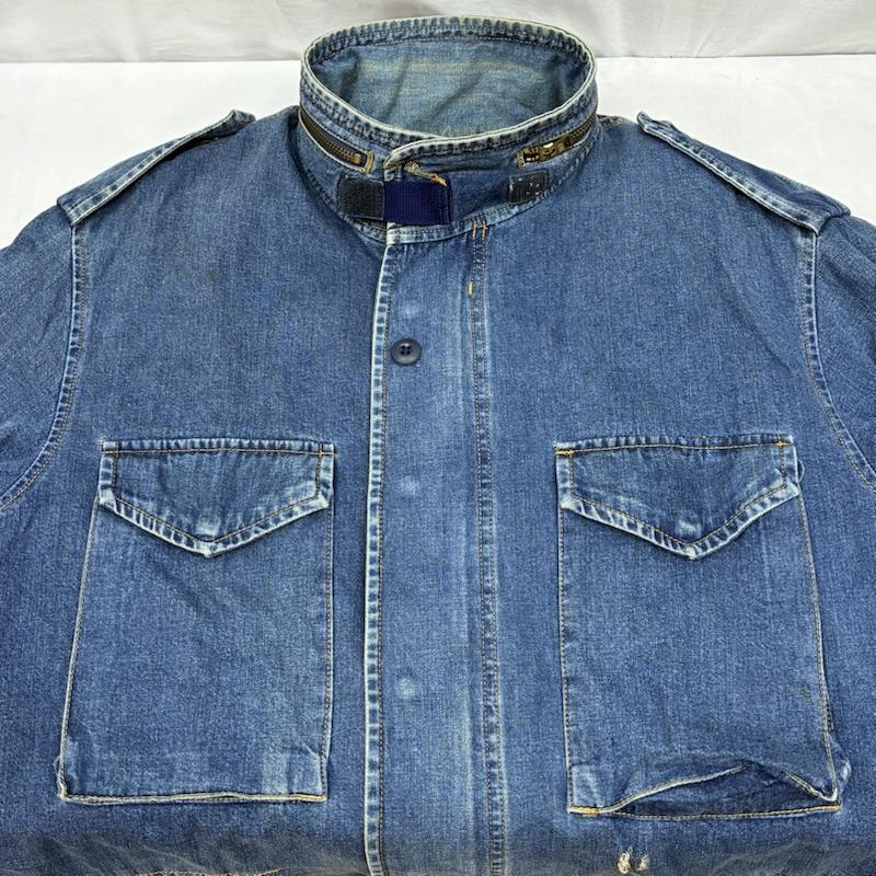古着 USED ジャケット、上着 ジャンパー、ブルゾン M-65 タイプ フィールド デニム ジャケット ミリタリー オールド ヴィンテージ L インディゴ / インディゴ / Indigo メンズ USED 古着 中古 50155639