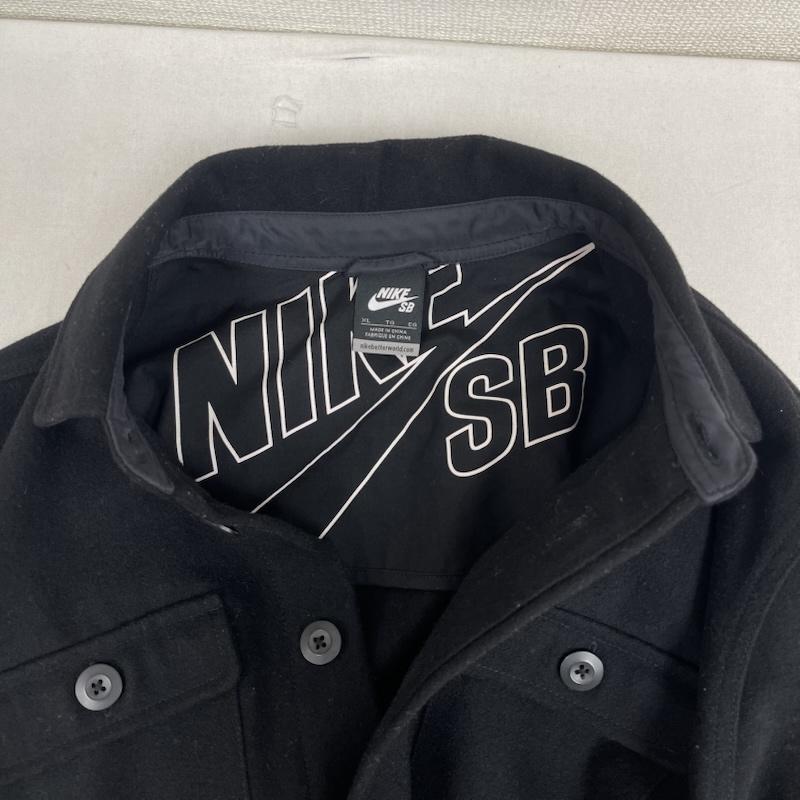 ナイキ NIKE ジャケット、上着 ジャケット、ブレザー バファロー プラッド ウール シャツ ジャケット XL 黒 / ブラック / black メンズ USED 古着 中古 50155643