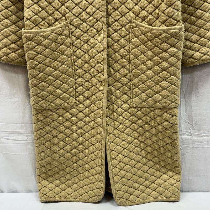 トゥデイフル TODAYFUL コート コート一般 キルティング ニット ロング コート ノーカラー ラグラン 12020012 38 レディース USED 古着 中古 50155646