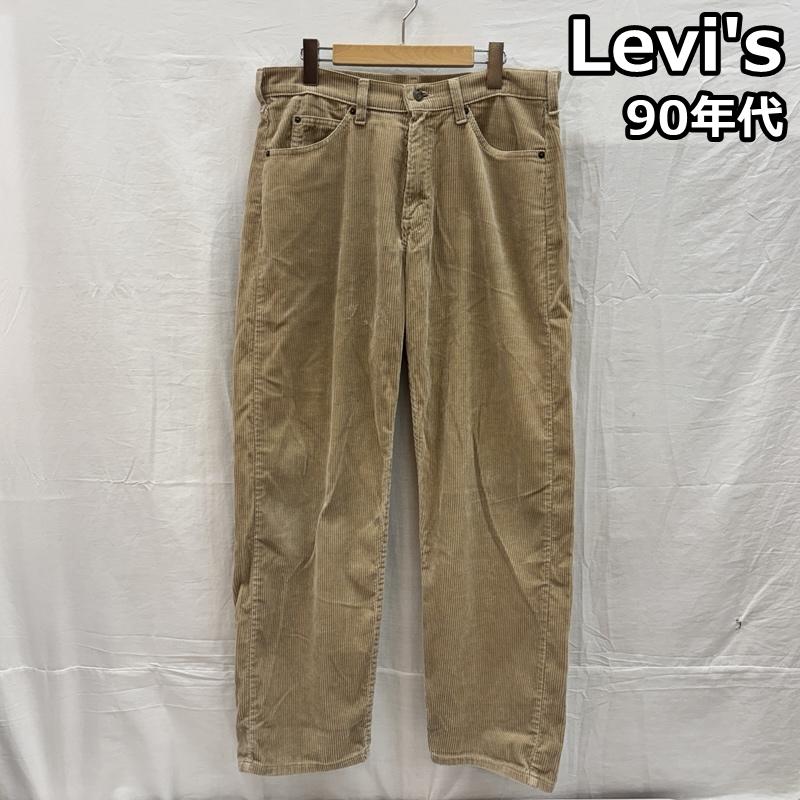リーバイス Levi s ボトムス ボトムス 90年代 ビンテージ 565 WIDE LEG コーデュロイ パンツ 90s VINTAGE 31インチ ベージュ / ベージュ / beige メンズ USED 古着 中古 50155670