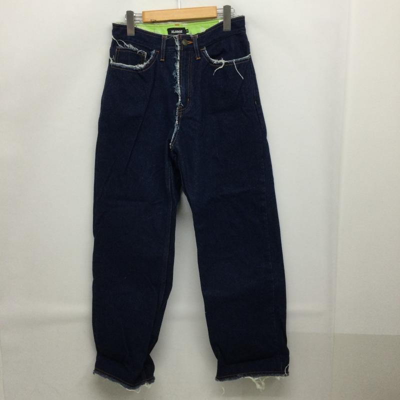 エクストララージ XLARGE パンツ デニム、ジーンズ x-large 101231031003 PAISLEY DENIM PANTS ワイドパンツ　ゆったり 30インチ 無地 インディゴ / インディゴ / Indigo メンズ USED 古着 中古 50155684