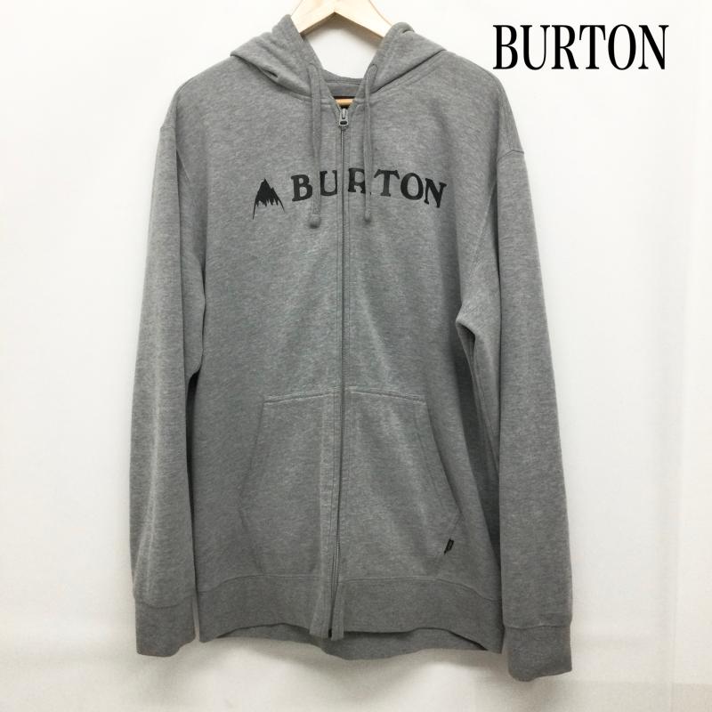 バートン BURTON パーカー 長袖 BURTON MB HORZNTL MTN FZ フルジツプパーカー M ロゴ、文字 灰 / グレー / gray メンズ USED 古着 中古 50155689