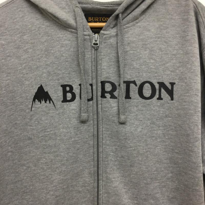バートン BURTON パーカー 長袖 BURTON MB HORZNTL MTN FZ フルジツプパーカー M ロゴ、文字 灰 / グレー / gray メンズ USED 古着 中古 50155689