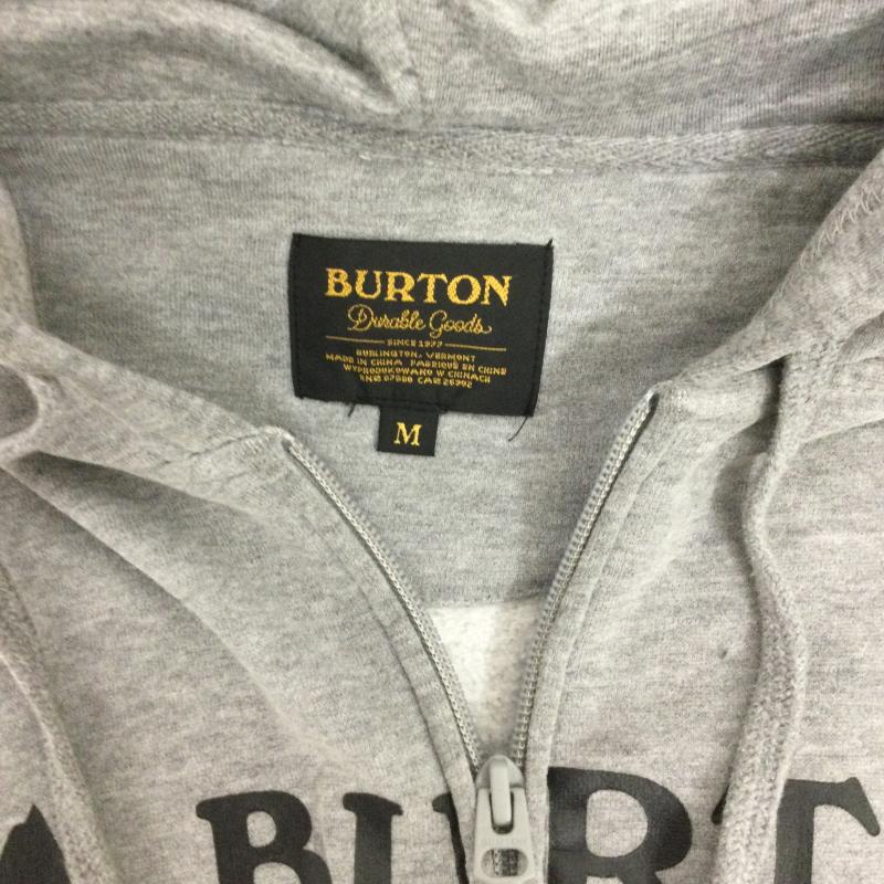 バートン BURTON パーカー 長袖 BURTON MB HORZNTL MTN FZ フルジツプパーカー M ロゴ、文字 灰 / グレー / gray メンズ USED 古着 中古 50155689