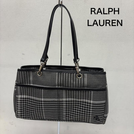 ラルフローレン RALPHLAUREN ハンドバッグ ハンドバッグ ハンドバック レザー ハウンドツース レディース USED 古着 中古 50155698