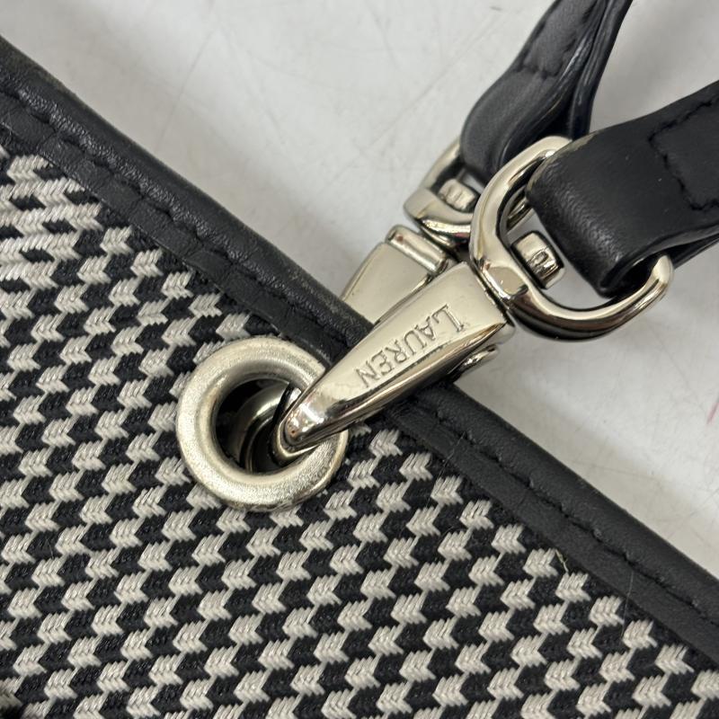 ラルフローレン RALPHLAUREN ハンドバッグ ハンドバッグ ハンドバック レザー ハウンドツース レディース USED 古着 中古 50155698