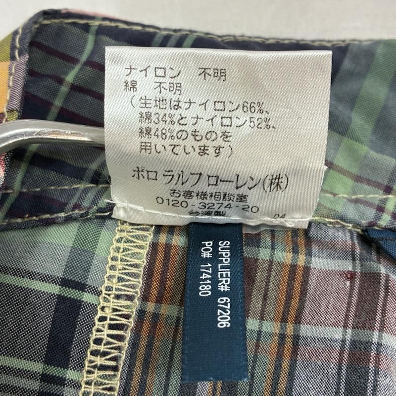 ポロバイラルフローレン Polo by RALPH LAUREN パンツ ショートパンツ 90s 三角タグ パッチワーク イージー カーゴ ショーツ ハーフパンツ ポニー 刺繍 28インチ チェック X ロゴ、文字 X 刺繍 マルチカラー / マルチカラー / multicolor メンズ USED 古着 中古 50155715