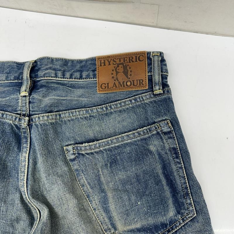 ヒステリックグラマー HYSTERIC GLAMOUR パンツ デニム、ジーンズ ダメージ 加工 スタッズ デニム パンツ 0231AP02 32インチ インディゴ / インディゴ / Indigo メンズ USED 古着 中古 50155716