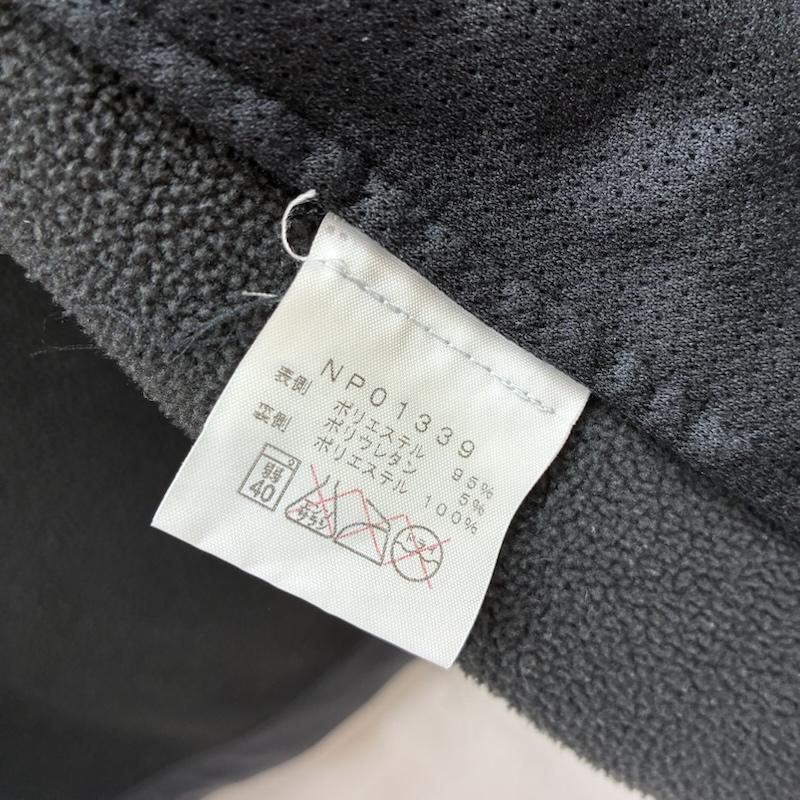 ザノースフェイス THE NORTH FACE ジャケット、上着 ジャンパー、ブルゾン 13ssストレッチ 裏フリース ジップアップ ジャケット NP01339 M ロゴ、文字 X 刺繍 黒 / ブラック / black X 灰 / グレー / gray メンズ USED 古着 中古 50155719