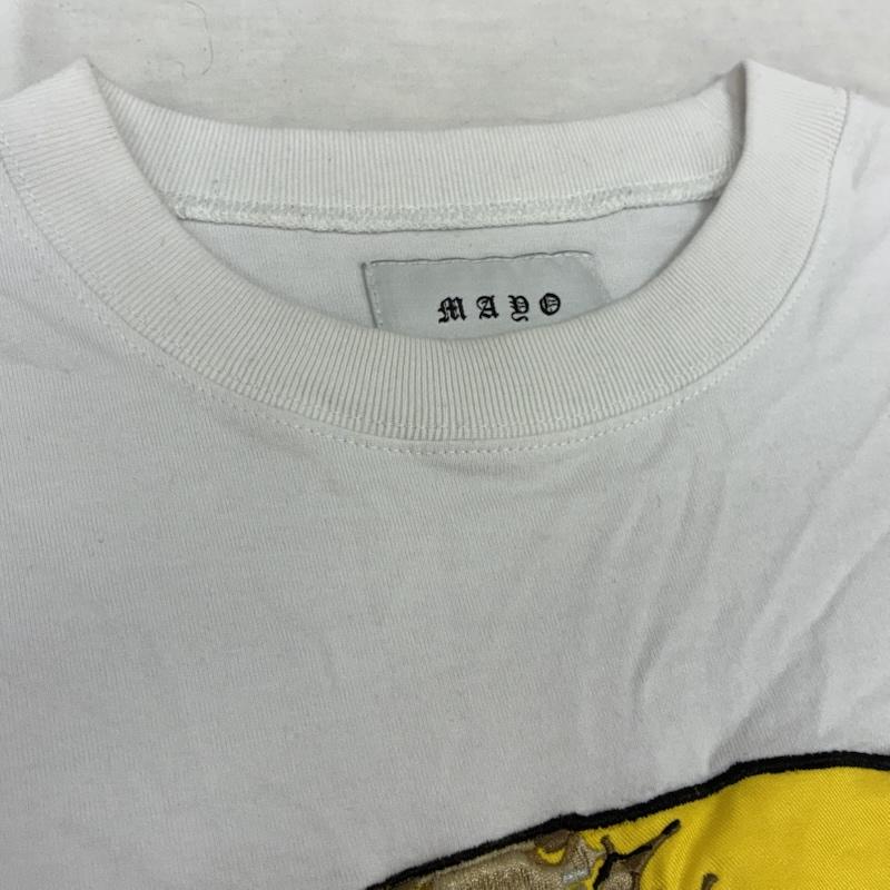 ロイヤルフラッシュ ROYAL FLASH Tシャツ 半袖 MAYO メイヨー 別注 Smile Skull TEE スマイル スカル Tシャツ R24MY-SST012 M ロゴ、文字 X 刺繍 白 / ホワイト / white メンズ USED 古着 中古 50155737