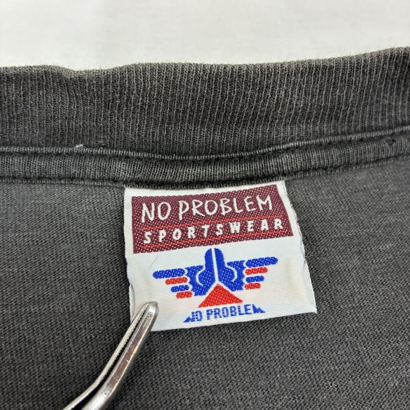 古着 USED Tシャツ 半袖 NO PROBLEM アメリカン イーグル サンダー ファイヤー バイカー Tシャツ フェード XL ロゴ、文字 X プリント チャコールグレー / チャコールグレー / メンズ USED 古着 中古 50155743