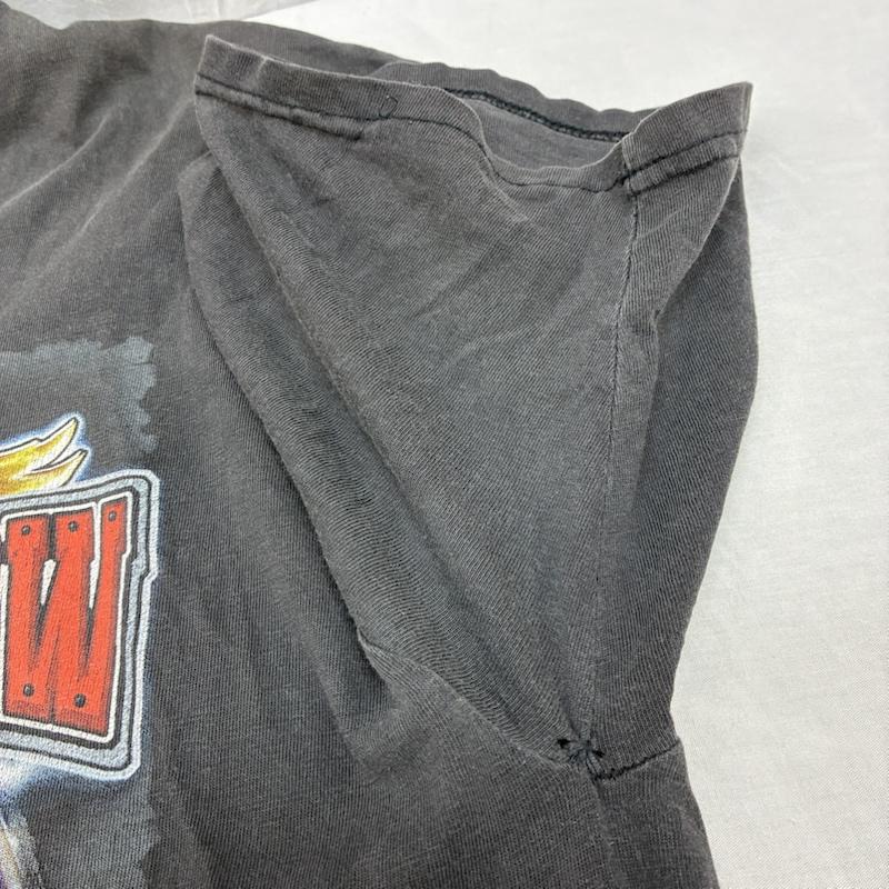 古着 USED Tシャツ 半袖 NO PROBLEM アメリカン イーグル サンダー ファイヤー バイカー Tシャツ フェード XL ロゴ、文字 X プリント チャコールグレー / チャコールグレー / メンズ USED 古着 中古 50155743