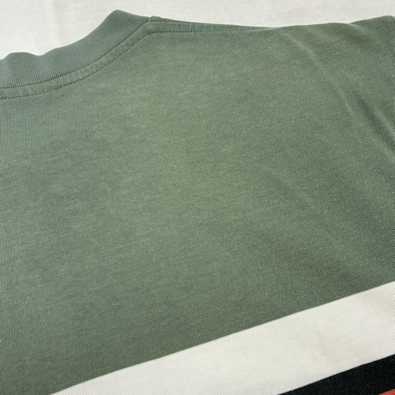 ナイキ NIKE Tシャツ 半袖 90s 銀タグ マルチボーダー 刺繍 ロゴ Tシャツ オールド ヴィンテージ M ボーダー柄 X ロゴ、文字 X 刺繍 メンズ USED 古着 中古 50155746