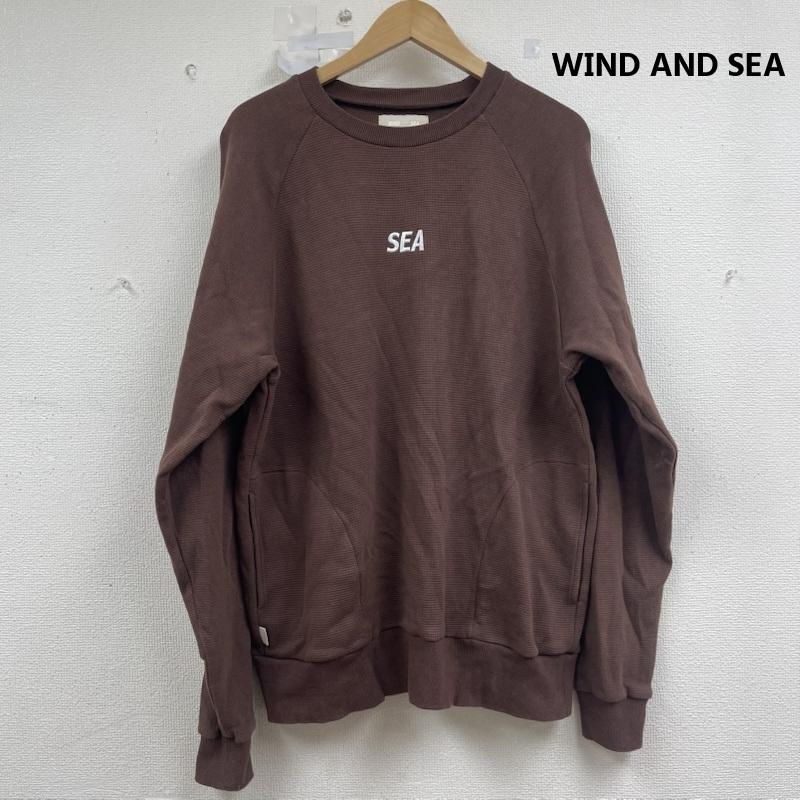 ウィンダンシー WIND AND SEA トレーナー 長袖 Raglan Crew Neck Waffle Shirt 長袖 カットソー wds-o-ess-25-q2-wmf-02 XL 茶 / ブラウン / brown メンズ USED 古着 中古 50155750