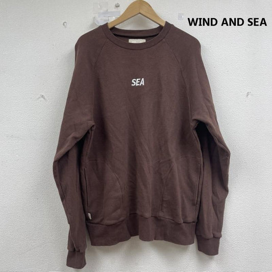 ウィンダンシー WIND AND SEA トレーナー 長袖 Raglan Crew Neck Waffle Shirt 長袖 カットソー wds-o-ess-25-q2-wmf-02 XL 茶 / ブラウン / brown メンズ USED 古着 中古 50155750