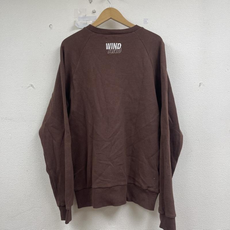 ウィンダンシー WIND AND SEA トレーナー 長袖 Raglan Crew Neck Waffle Shirt 長袖 カットソー wds-o-ess-25-q2-wmf-02 XL 茶 / ブラウン / brown メンズ USED 古着 中古 50155750