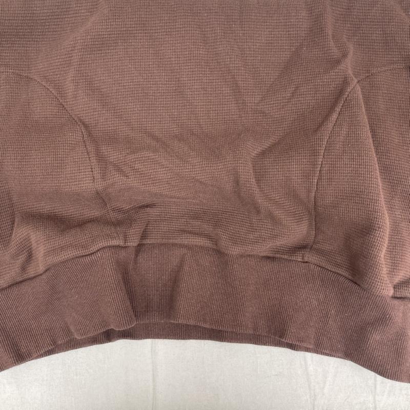 ウィンダンシー WIND AND SEA トレーナー 長袖 Raglan Crew Neck Waffle Shirt 長袖 カットソー wds-o-ess-25-q2-wmf-02 XL 茶 / ブラウン / brown メンズ USED 古着 中古 50155750